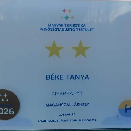 Beke Tanya Holiday home *